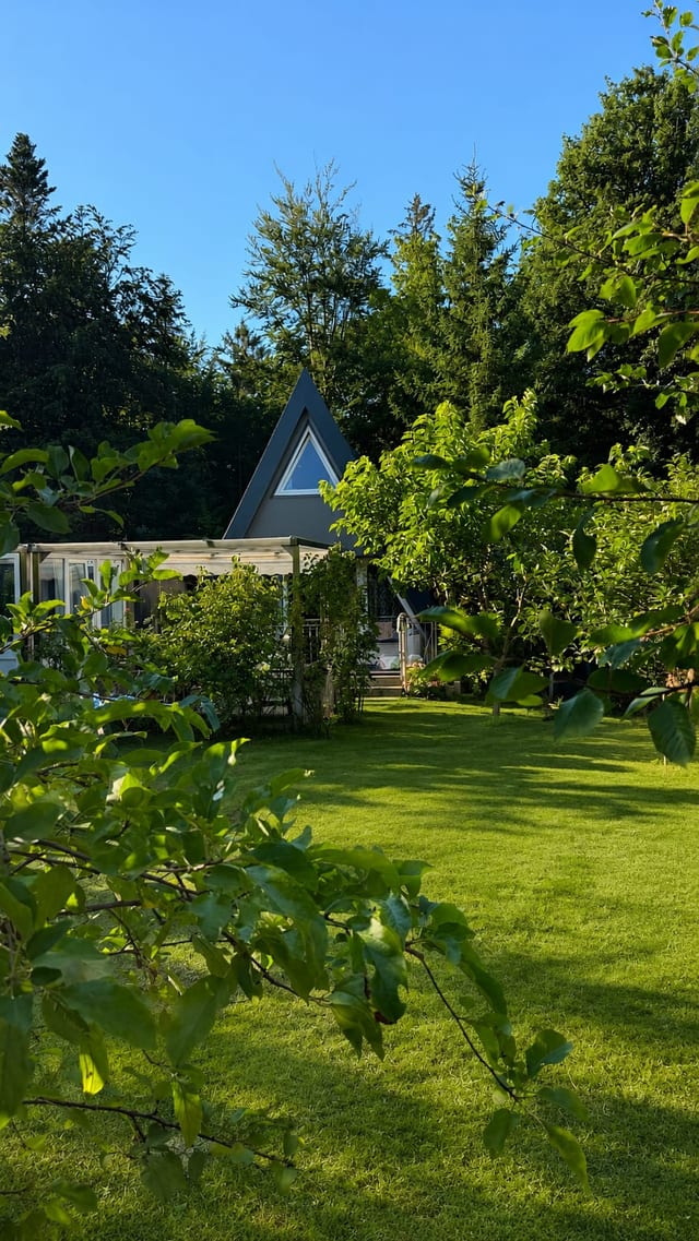 © Das Bollenhuthaus (Eigenaufnahme) Nurdachhaus und private Gartenoase am Waldrand in Schellbronn
